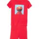Sesame Street Boys 2-piece Snug-fit Organic Cotton Pajama Set, Square Elmo, 5T US