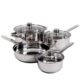 Gibson Home Landon 7 Piece Cookware Set,Stainless Steel
