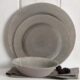 Gibson 114336.12 Muana Melamine Dinnerware, Grey - 12 Piece