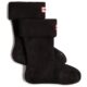 Hunter Kids Recycled Fleece Boot Sock Black Textile 8-10 US Toddler