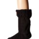 Hunter Girl's Original Kids' Half-Cardigan 6 Stitch Cable Boot Socks (Toddler/Little Kid/Big Kid) Black MD (Shoe 11-13 Little Kid)